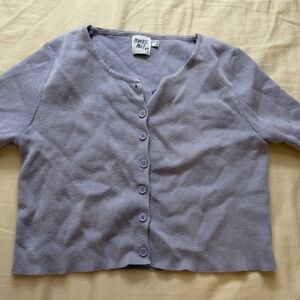 Princess Polly Lavender Button-Up Cardigan